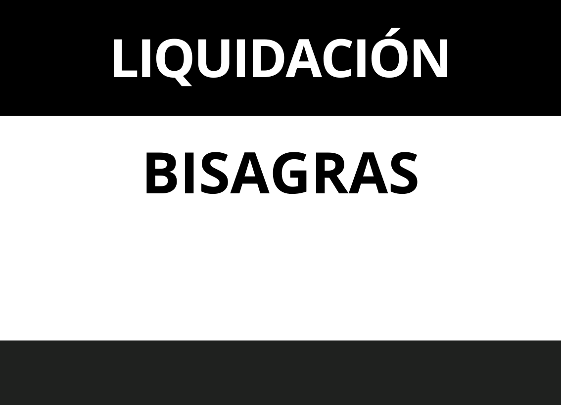 LIQUIDACION BISAGRAS