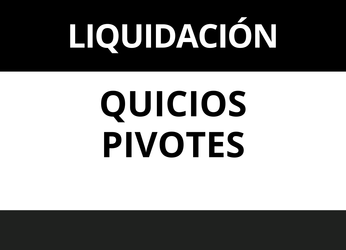 LIQUIDACION QUICIOS y PIVOTES