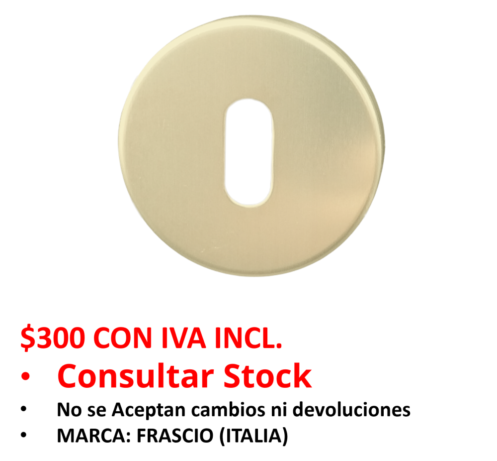 ROSETA NORMAL 50mm ALUMINIO F2 (Venta hasta agotar stock)