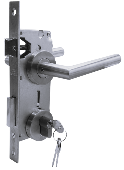 SEGURIDAD LLAVE/LLAVE: Par Manillas 809, Cerradura Seguridad y Cilindro Llave/Llave (Asia)