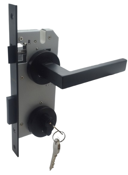 PUERTA PRINCIPAL DERECHA: Manilla 870 Derecha, Cerradura Seguridad y Cilindro Llave/Llave (Asia)