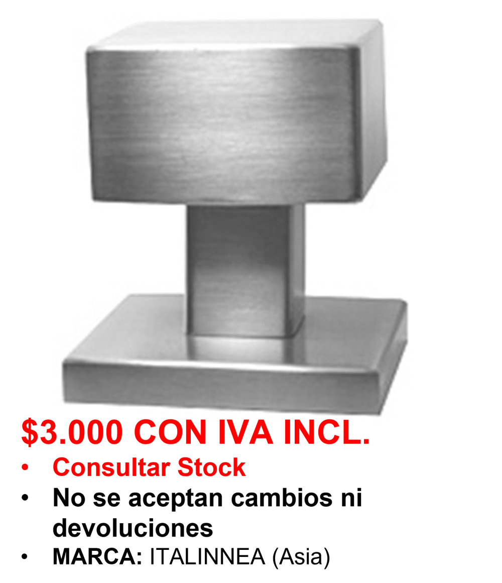 POMO SQUARE ACERO INOXIDABLE (Venta hasta agotar stock)