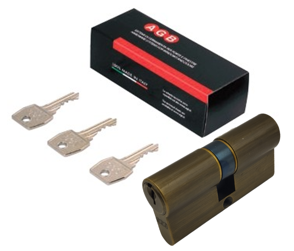 CILINDRO SERIE 600 SEGURIDAD ALTA (ITALIA) 66MM BRONCE ANTIGUO