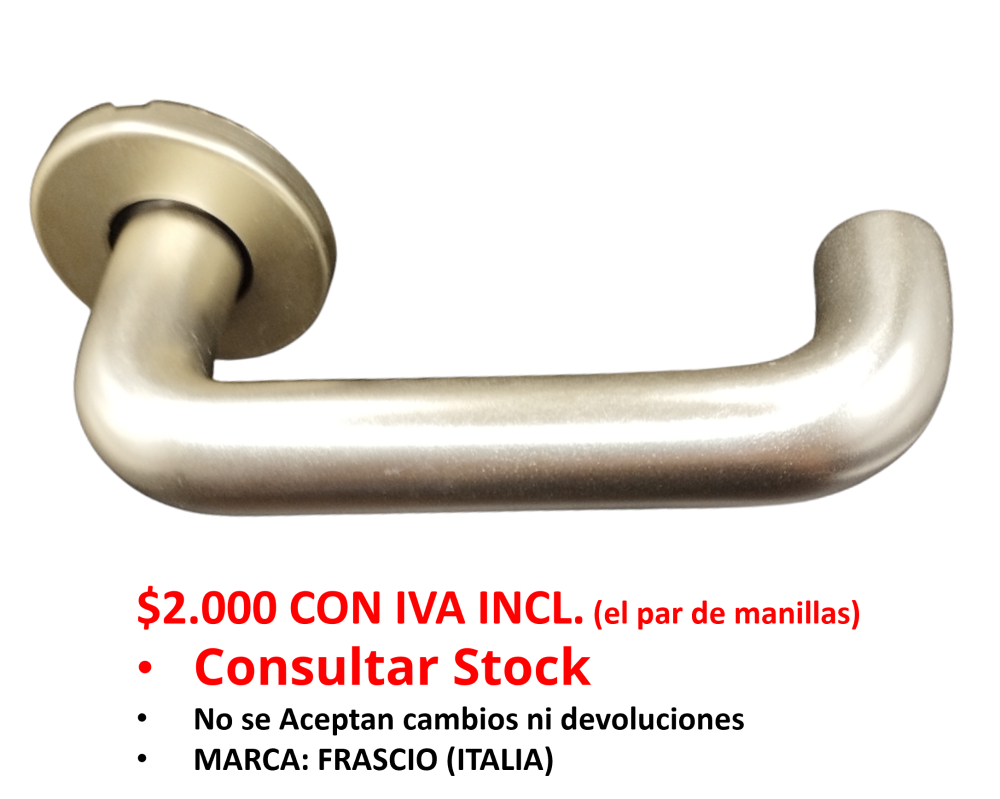 PAR MANILLA 810/5000 AL ALU F2 PAR (Venta hasta agotar stock)