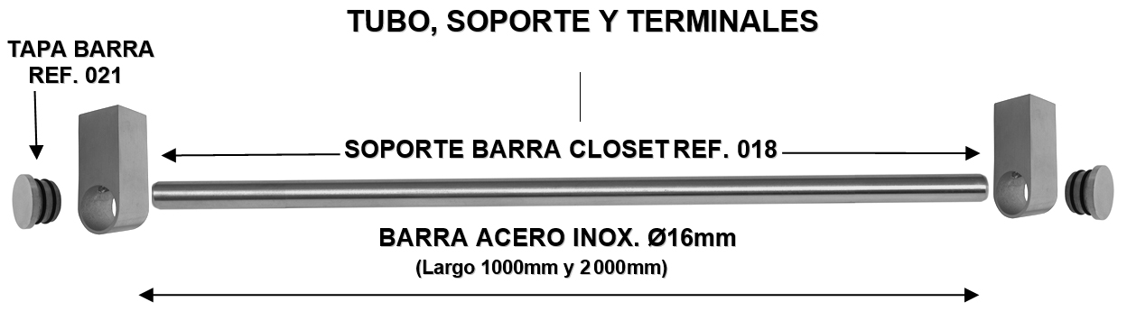 BARRA CLOSET REF. 018 (Venta hasta agotar stock)