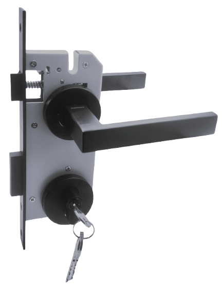 SEGURIDAD LLAVE/LLAVE: Par Manillas 870, Cerradura Seguridad y Cilindro Llave/Llave (Asia)