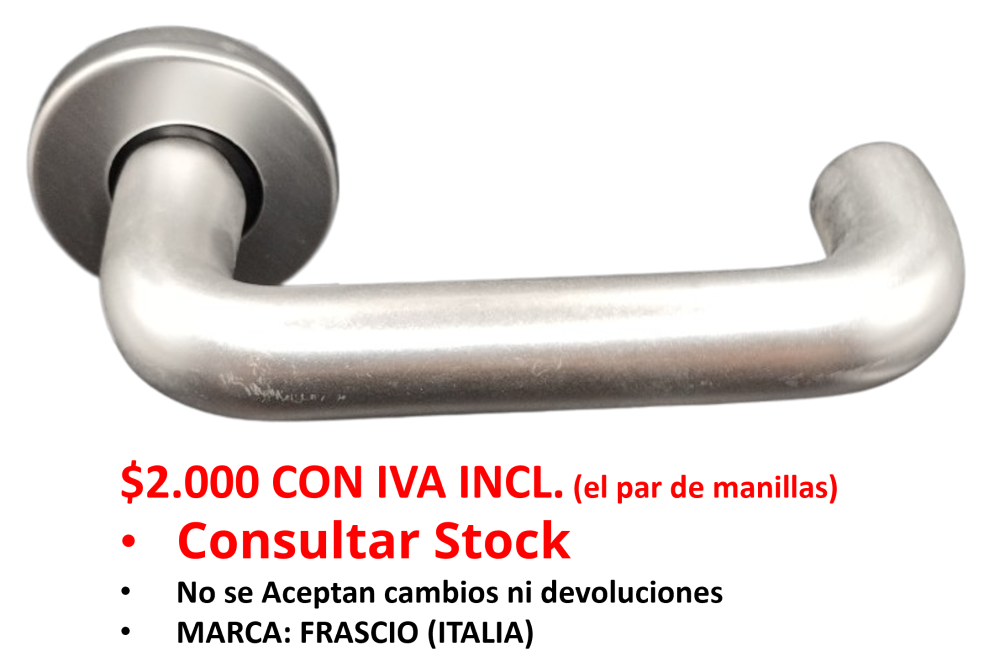 PAR MANILLA 810/5000 AL ALU F1 PAR (Venta hasta agotar stock)