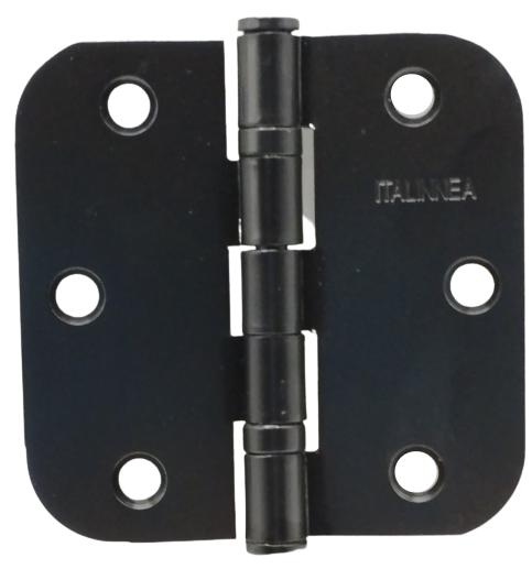 BISAGRA 469 ACERO NEGRO CANTO REDONDO 3.5"x3.5"x2.5mm 5/8 c/rodamiento