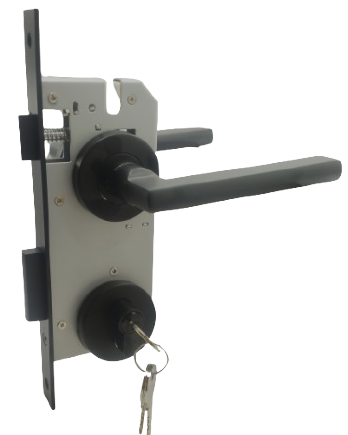 SEGURIDAD LLAVE/LLAVE: Par Manillas 855, Cerradura Seguridad y Cilindro Llave/Llave (Asia)