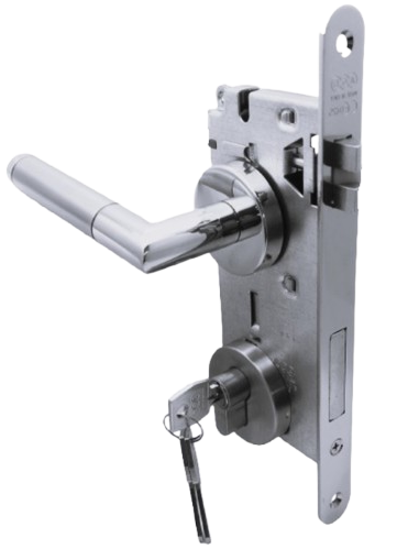 PUERTA PRINCIPAL IZQUIERDA: Manilla Loredana (Italia) Izquierda, Cerradura Seguridad y Cilindro Llave/Llave AGB (Italia)