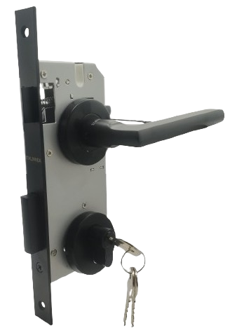 PUERTA PRINCIPAL DERECHA: Manilla 855 Derecha, Cerradura Seguridad y Cilindro Llave/Llave (Asia)